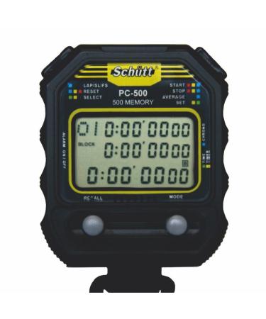 Sch tt stopwatch PC -500 (500 memory memory | Time & date | Dualimer) - Digital professional stopwatch with pressure point mechanics |Spray water festival | Trainer