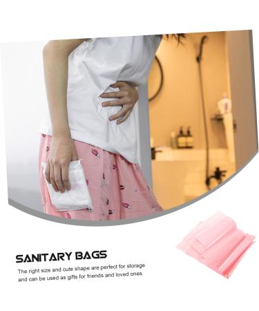 TOYANDONA Mini Essentials 100pcs Travel Underwear Storage Bag - Pink Plastic Napkin Disposal Pouch with Vomit Bag - Travel Necessities and Disposal Bags - Buy Online on GoSupps.com