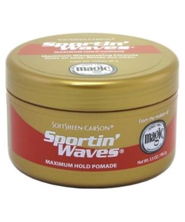 Soft Sheen Sportin Waves Maximum Hold Pomade 3.5 oz. 99.2 g (Pack of 1) - Buy Online on GoSupps.com