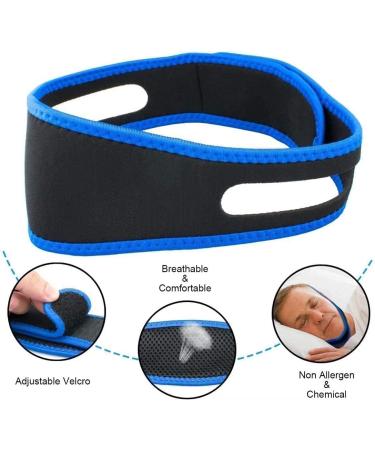 2022 Upgraded CUIZOKUY Anti Snoring Chin Strap - Adjustable Stop Snoring Device for Men and Women - CPAP Compatible - Sleep Aid for Snore Reduction - Buy Online on GoSupps.com