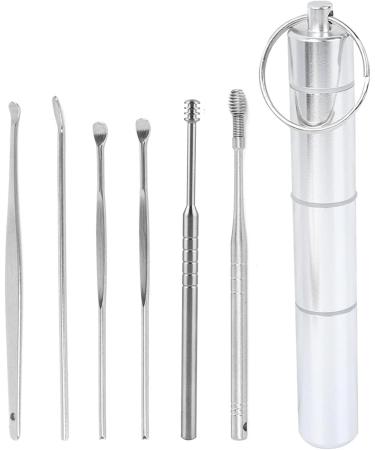 LIANGLIDE Stainless Steel Earwax Removal Kit - 6pcs Set with Box | Earwax Picker & Remover Cleaning Tool - Buy Online on GoSupps.com