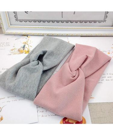 Shop 4-Piece Women s Cotton Elastic Headbands - Wide Cross Knot Sports & Yoga Hair Accessories - Buy Online on GoSupps.com