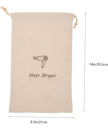 FOYTOKI Drawstring Bag Blow Dryer Canvas Travel Bag Hair Dryer Travel Case Hair Dryer Storage Bag Bags Linen - Buy Online on GoSupps.com