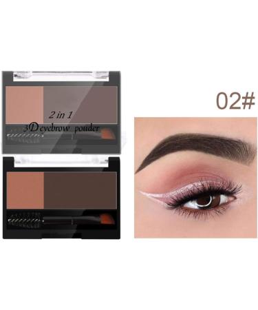 Adjustable Instant Eyebrow Stamp 3D Waterproof brow Powder Stamper Brush Kit Reusable Eyebrow Shaping Stencil Create Delicate Brow Shape Effortlessly /550 (Color : Khakis+Dark Coffee) - Buy Online on GoSupps.com