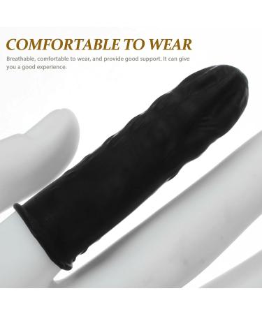 Angoily White Finger Cots - 100pcs Anti-Static Rubber Finger Protectors & Covers for Safe Handling | Fingertip Gloves & Bandages - Buy Online on GoSupps.com