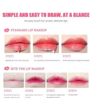 6 Colors Lip Tint Stain Set - Korean Charm Kiss Lip Gloss with Plumping Liquid Lipstick - Long Lasting, Waterproof and High Pigment - Multi-Use Lip and Cheek Tint for Vivid Makeup Looks - Buy Online on GoSupps.com
