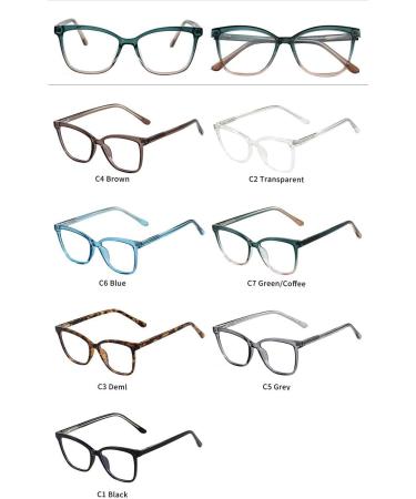 Buy Blue Light Blocking Reading Glasses - Anti Glare HD Computer Goggles & Gaming TV Eyeglasses 2.50 C1 for Eye Protection | International Shipping Available - Buy Online on GoSupps.com