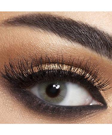 Anesthesia colored contact lenses addict gray (diopttria -2.50) -strongly covering monthly lenses for 6 months in gray especially natural result for dark eyes