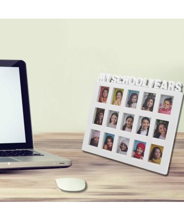 School Years Collage Frame for K-12 Graduation Photos - Holds 15 Pictures (White) - Buy Online on GoSupps.com