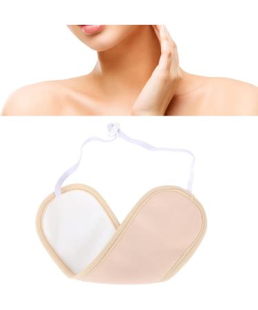Narrow-Ribbed Reusable Castor Oil Pack - Soft Compress for Neck Pain & Thyroid Relief (Khaki) - Buy Online on GoSupps.com