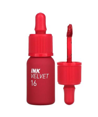 Peripera Lip Ink Velvet Tint Soft - Glowing Cosmetics Smooth And Shining Long Lasting Makeup - Heart Fuchsia Pink Heart Fuchsia Pink 4.00 g (Pack of 1)