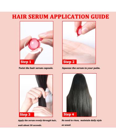Hair Treatment Serum | Nourishing Hair Vitamin Oil Capsules | No Rinse Conditioner for Smooth Shiny Hair Repair - Buy Online on GoSupps.com