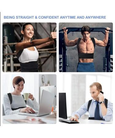 Adjustable Back Brace for Men & Women - XL Size | Relieve Back & Neck Pain | Posture Corrector & Support - Buy Online on GoSupps.com