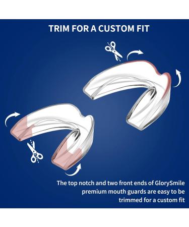 GlorySmile Pack of 8 Upgraded Night Guards for Teeth Grinding - 2 Sizes with Travel Cases - Stops Bruxism and Teeth Clenching - Moldable Mouth Guard for Clenching Teeth at Night - Buy Online on GoSupps.com
