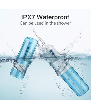 KOOVON Water Flosser Professional Cordless Teeth Cleaner - 4 Modes, Rechargeable Dental Irrigator with 5 Tips, IPX7 Waterproof - Buy Online on GoSupps.com