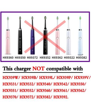Replacement Electric Toothbrush Charger for Philips Sonicare 9300 9500 9700 Series - Black - Buy Online on GoSupps.com