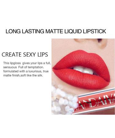 6 Colors Matte Liquid Lipstick Set | Waterproof Long Lasting Lip Gloss | Non-Stick Cup Makeup for All Skin Tones - Buy Online on GoSupps.com