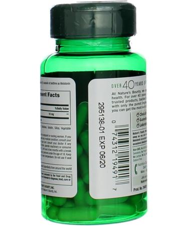 Nature's Bounty Melatonin 10mg Capsules 60 ea (Pack of 2) 60 Count (Pack of 2) - Buy Online on GoSupps.com