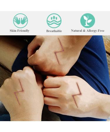 YoHold Wizard Lightning Bolt Scar Tattoos - 24 PCS | Temporary Halloween Sticker for Magical Costumes Party Decor - Buy Online on GoSupps.com
