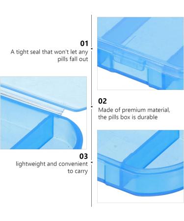 Healvian Pill Box - 7pcs Small Pill Organizer with 3 Compartments | Travel Medicine Holder & Weekly Pill Carrier for Daily Use - Buy Online on GoSupps.com