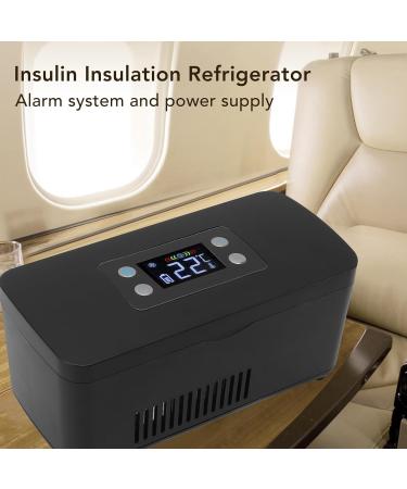 Portable Insulin Cooler & Refrigerator Box - Compact Freezer for Travel | Black US Plug - Buy Online on GoSupps.com