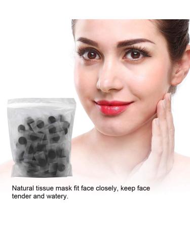 100 Pcs Disposable Facial Sheets - Bamboo Charcoal Fiber Compressed Paper for Skin Care - Individually Wrapped DIY Facial Masks - Buy Online on GoSupps.com