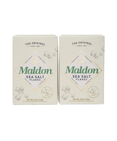 Maldon Salt, Sea Salt Flakes, (240 g) 8.5 oz (Pack of 2)