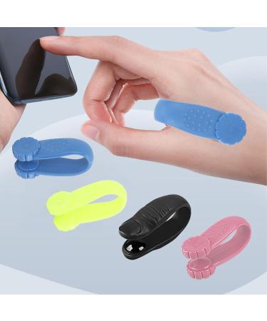 Hand Pressure Point Clip Set - 4 Floral Shape Clips for Migraine Relief & Tension Reduction - Blue Acupressure Solution - Buy Online on GoSupps.com