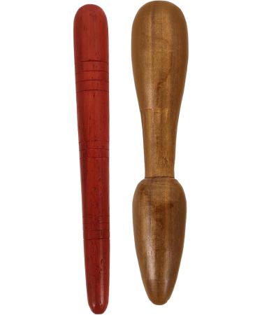Minkissy 4-Piece Wood Massage Tools Set | Thai Foot & Hand Massage Devices | Reflexology & Relaxation Rollers - Buy Online on GoSupps.com