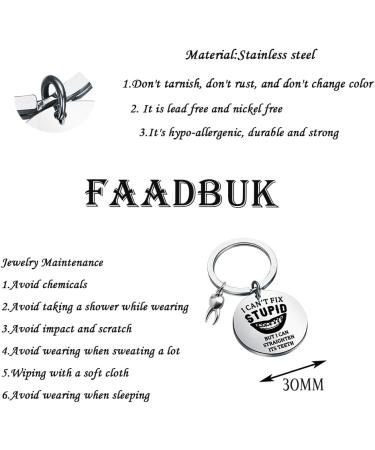 Funny Orthodontist Keychain - Perfect Dentist Appreciation & Farewell Gift - Buy Online on GoSupps.com