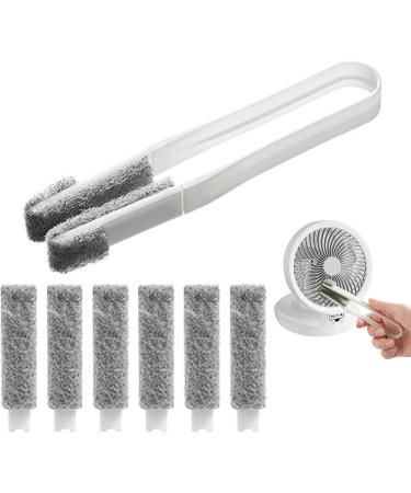 Shakven Window Blind Cleaning Brush | Hand-Held Window Shutters Dusterl - with 6 Replacement Heads Hand-Held Window Shutters Duster for Door Track Window Track - Buy Online on GoSupps.com