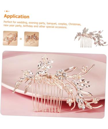 Mikinona Bridal Comb Wedding Hair Comb Bride Hair Comb Rhinestone Hair Comb Crystal Hair Comb Bridesmaid Hair Comb Wedding Hair Accessory Bridal Hair Comb - Buy Online on GoSupps.com