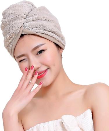 Microfiber Hair Dryer Towel - Fast Drying Pineapple Design Soft Water-Absorbing Towel Cap with Button - Ideal for Shower & Travel - Buy Online on GoSupps.com