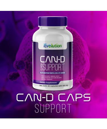Can-D Caps: Advanced Candida Control Supplement for Immune & Digestive Health - Natural Garlic Cat's Claw Ginger Calcium & Magnesium - Buy Online on GoSupps.com