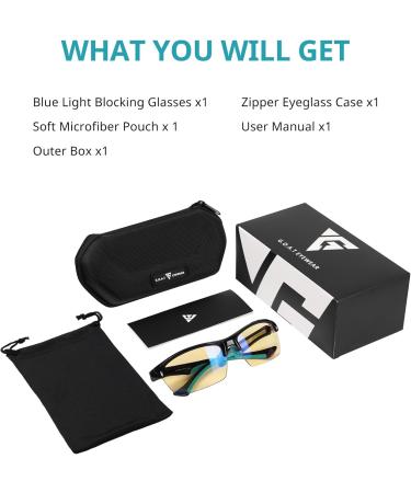 Shop Blue Light Glasses for Men & Women - UV Protection Anti-Glare Blue Ray Screen Filter - Buy Online on GoSupps.com