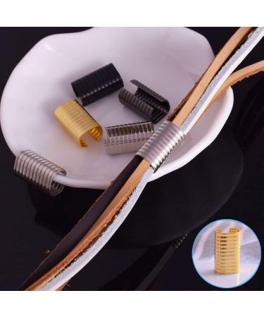 Adjustable Leather Rope Clip Crimping Cord Clamp 20mm 120pcs - Black | DIY Leather Cord Making - Buy Online on GoSupps.com