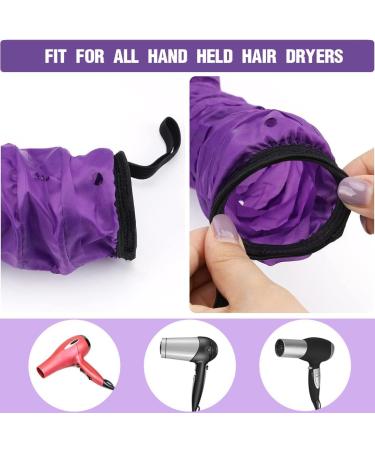 ZKGYUS Hair Dryer Hood | Bonnet Attachment for Hairdryers | Salon-Quality Helmet Drying Cap | Purple Hair Wrap & Turban - Buy Online on GoSupps.com