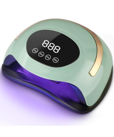 Zawaer UV Lamp for Gel Nails 60 Lamp Beads Professional LED Automatic Nail Dryer Fast Drying Large LCD Screen 4 Timers 10s/30s/60s/99s for Semi Permanent Varnish Gel and Varnish