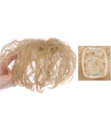 Human Hair Topper Curly Wavy Toupee Clip in Hair Extensions Hairpieces Hair Replacement with Bangs for Women - Buy Online on GoSupps.com