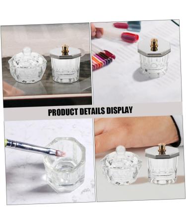 FRCOLOR Nail Cup Dappen Dish for Acrylic Nails Nail Liquid Holder Nail Dish Cups with Lids Nail Dish with Lids Acrylic Nail Supplies Manicure Nail Dish Nail Dappen Dish Mini Glass Bracket - Buy Online on GoSupps.com