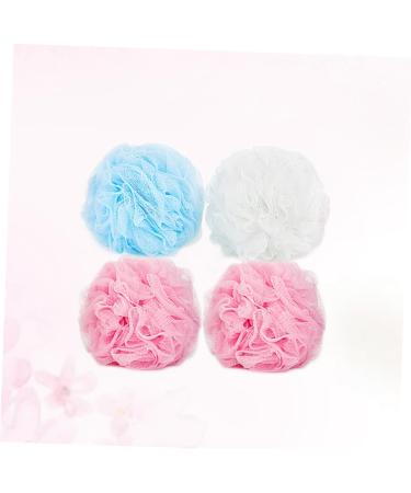 4PCS Bath Mesh Pouf Shower Sponge - Soft Bath Loofahs & Bath Balls for Luxurious Cleansing | International Shipping Available - Buy Online on GoSupps.com