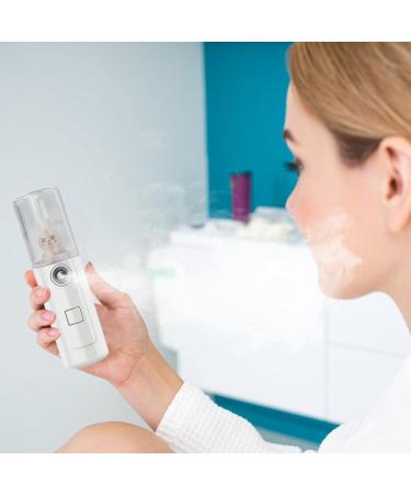 Nano Mister Handy Portable Handy Nano Mister Sprayer | USB Rechargeable Facial Vaporizer for Eyelash Extensions Skin Care Face & Facial Hydration Hulzogul L8-white Bunny - Buy Online on GoSupps.com