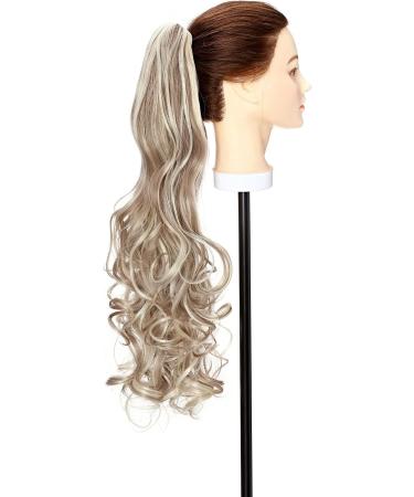 S-noilite 24 Inch Curly Clip In Ponytail Extension Blonde Hairpiece 155g for Women - Buy Online on GoSupps.com
