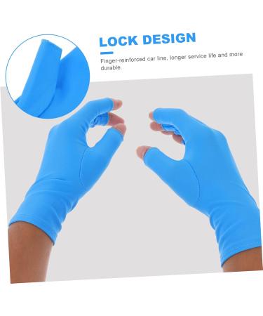 PLAFOPE 1 Pair Nail Gloves Manicure Gloves Fingerless Mitts UV Shield Gloves Sunscreen Gloves Manicure Tools Nail Art Tools Fingerless Gloves Gloves - Buy Online on GoSupps.com