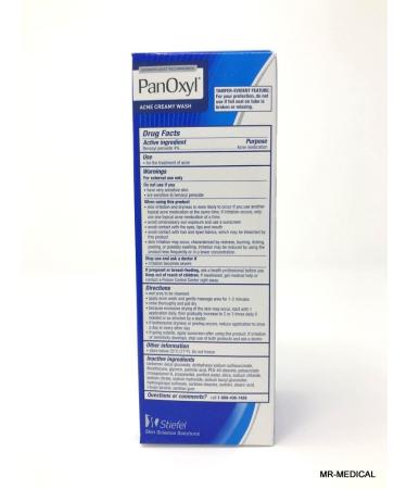 Panoxyl 4 Acne Creamy Wash - 6-Ounce | Powerful Acne Treatment - Buy Online on GoSupps.com