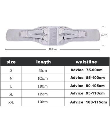 Adjustable Lumbar Support Belt - Double-Train Correction Clip for Lower Back Pain Relief | Oversized Decompression Corset (Black) - Buy Online on GoSupps.com