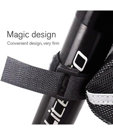 JASLITE Bicycle Saddle Bag - Water-Resistant Black Seat Pack with Reflective Stripes | Under Seat Pouch for Road & Mountain Bikes - Buy Online on GoSupps.com