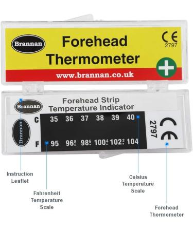 Forehead Thermometer Temperature Indicator Strip with Protective Case - The Easiest Temperature Thermometer to Use Baby Kids Adults - Buy Online on GoSupps.com