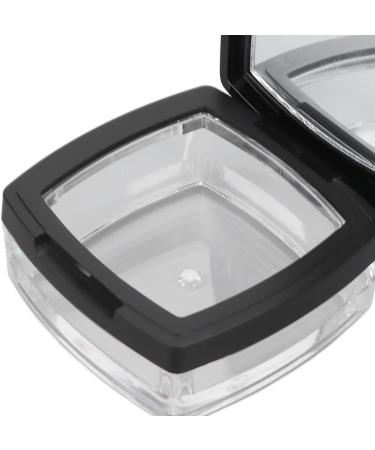 Loose Powder Containers Empty Refillable Powder Case Powder Puff Mirror Spoon Separately Storage Box for Makeup Loose Powder Black - Buy Online on GoSupps.com