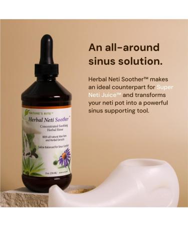 Nature's Rite Herbal Neti Soother 8oz Sinus Rinse All Natural Nasal Rinse with Aloe Vera Extract Concentrate Nasal Wash - Buy Online on GoSupps.com